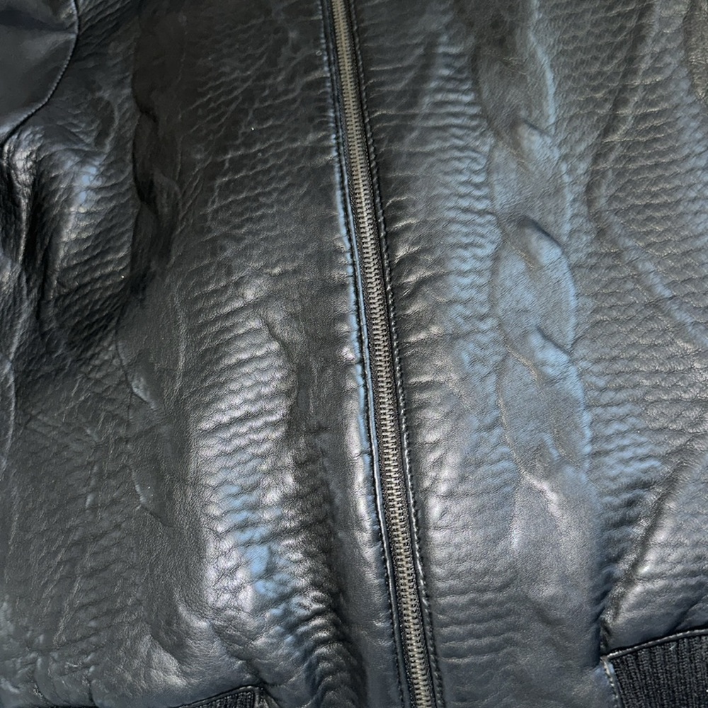 Joe's Jeans Black Faux Leather Jacket - Picture 10 of 10
